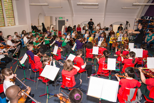 Sistema children orchestra press conference
